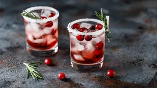 Cranberry Cocktail with Ice