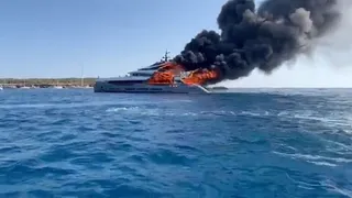 M/Y Aria SF fire