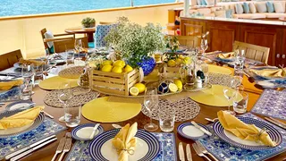 Table Inspiration: Amalfi Coast Tablescape by Stewardess Amy Jones