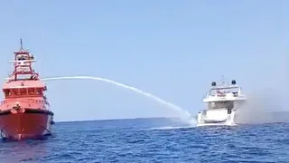Motor Yacht Da Vinci Sinks Off Formentera