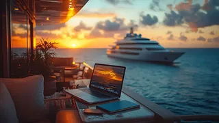 Luxury yacht operating globally with MTNSat secure and reliable communications