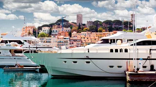 Students training in yacht hospitality and service at Cannes maritime academy